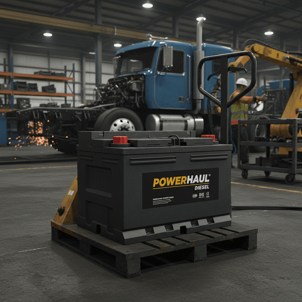Semi-truck battery