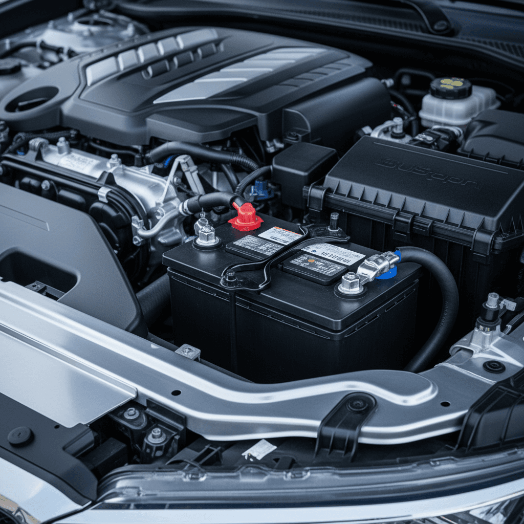 Car battery installation